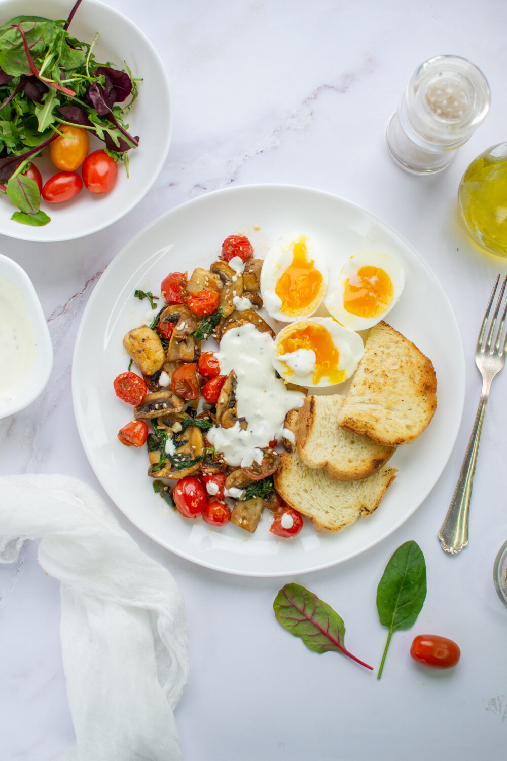 HighProtein Mediterranean Savoury Breakfast Bowl Medmunch